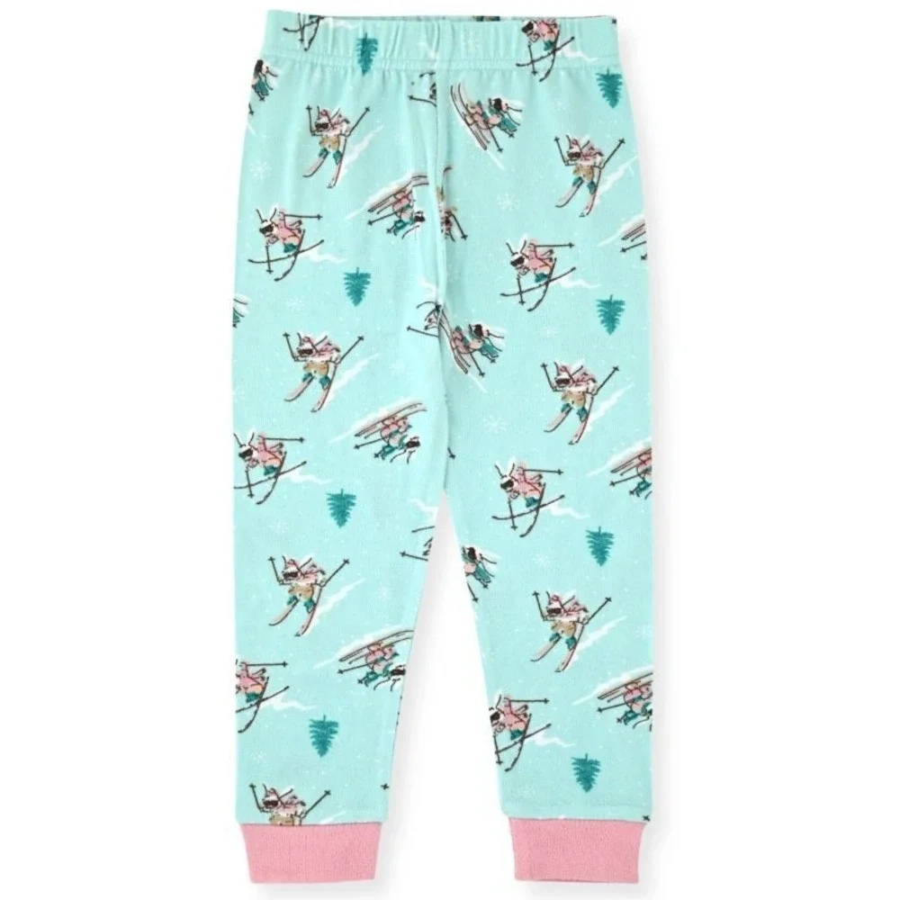 Sleep on it  Baby Girls Super Soft Jersey Pajama's & Matching Socks Apres Ski 3T